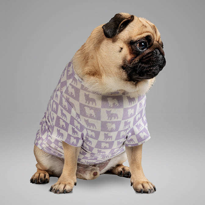 Pooch Mode Pug and Frenchie Tee (Purple)