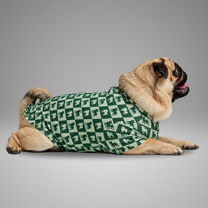 Pooch Mode Pug and Frenchie Tee (Green)