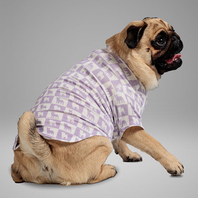 Pooch Mode Pug and Frenchie Tee (Purple)